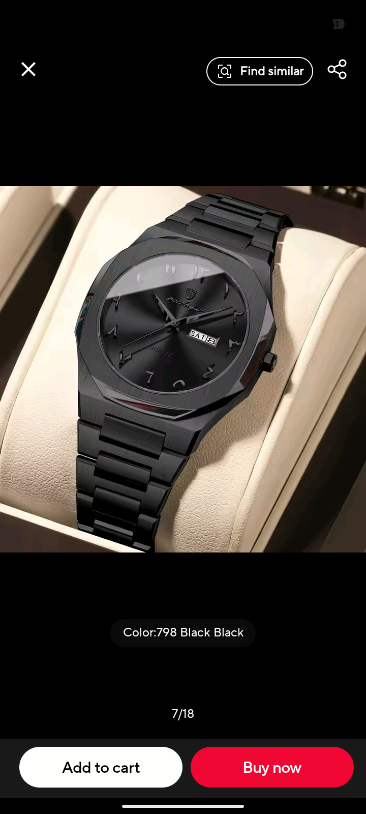 TOS Arabic Dial Black Watch