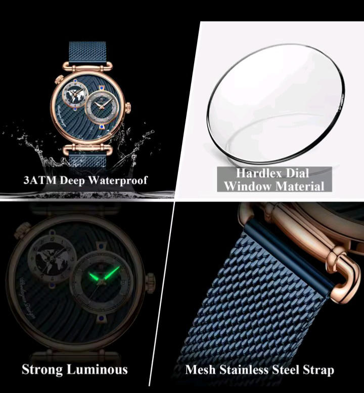 TOS Aviator Blue Watch