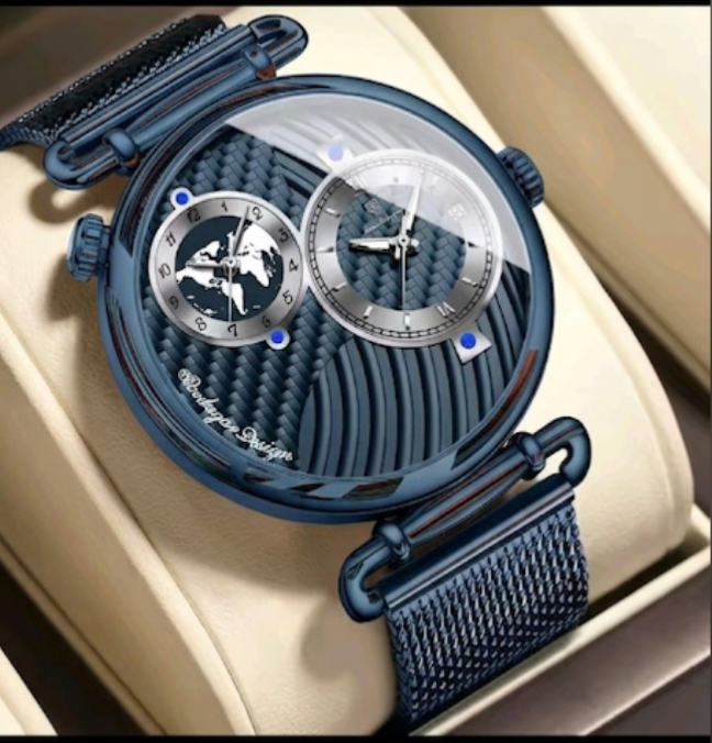 TOS Aviator Blue Watch
